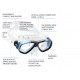 CRESSI MASCHERA SUBACQUEA FOCUS SILICONE CLEAR GIALLA