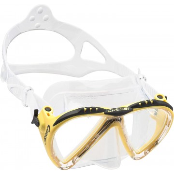 CRESSI MASCHERA LINCE SILICONE CLEAR/ GIALLO
