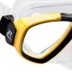 CRESSI MASCHERA SUBACQUEA FOCUS SILICONE CLEAR GIALLA