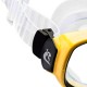 CRESSI MASCHERA SUBACQUEA FOCUS SILICONE CLEAR GIALLA	