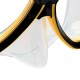 CRESSI MASCHERA SUBACQUEA FOCUS SILICONE CLEAR GIALLA