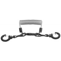 MARES CLIP CON LACCIO A SPIRALE INOX E ANELLO