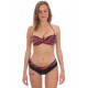 ARENA STRIPES TWIST BANDEAU TWO PIECES SWIMSUIT	